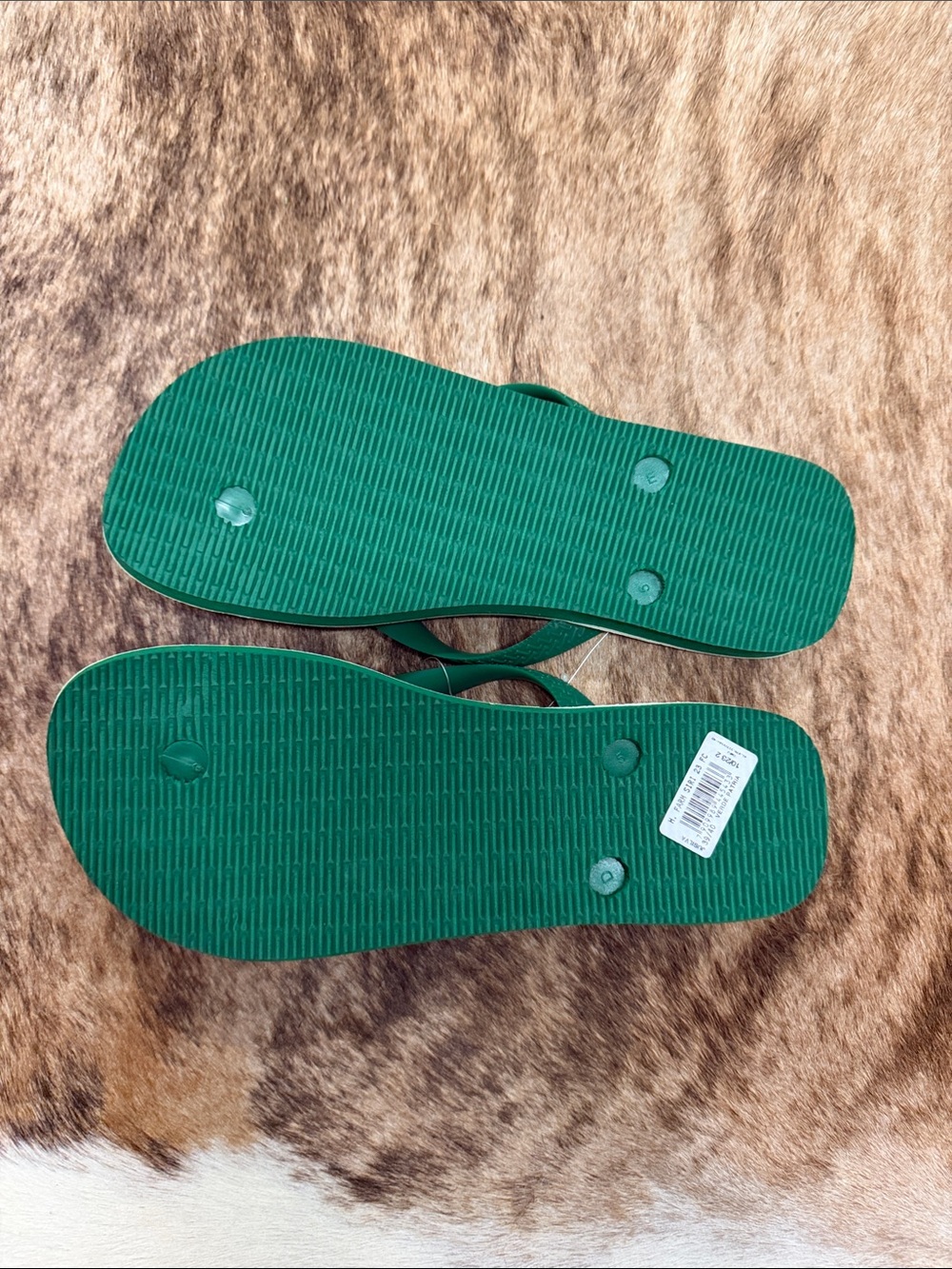 FARM Havaianas White & Green Graphic Flip Flops - Picture 2 of 4